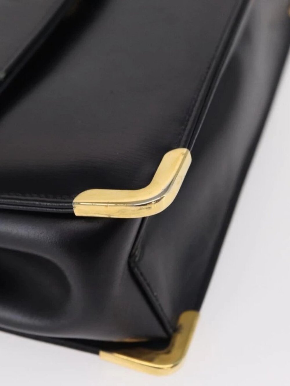 Christian Dior Shoulder Bag Leather Navy Gold Auth - Picture 10 of 16